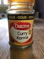 Mängden socker i Curry Korma n°2 Doux