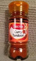 Mängden socker i Curry Tandoori medium force 3