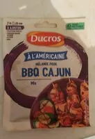 Mängden socker i Mélange pour bbq cajun mix