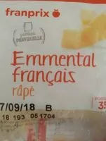 Mängden socker i Emmental français râpé