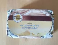 Mängden socker i Beurre aux cristaux de sel de Noirmoutier