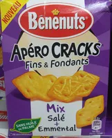 Mängden socker i Apéro Cracks Mix Salé + Emmental