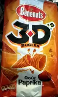 Mängden socker i Lay's 3D's Bugles goût paprika