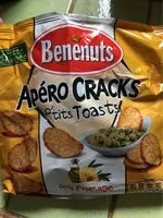 Mängden socker i Apéro cracks P'tits toasts - Goût Fromage