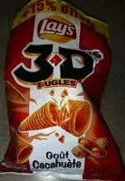 Mängden socker i Lay's 3D's Bugles goût cacahuète 2 x 85 g + 15% offert