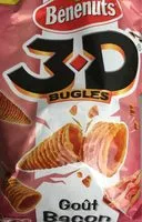 Mängden socker i Lay's 3D's Bugles goût bacon lot de 2 x 85 g