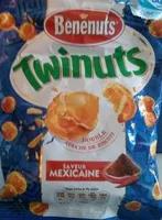 Mängden socker i Bénénuts Twinuts Saveur mexicaine