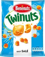 Mängden socker i Bénénuts Twinuts Goût salé 150 g X 6