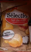 Mängden socker i Chips sélection au sel de mer chips de pomme de terre au goût nature