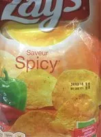 Mängden socker i Chips de pommes de terre saveur spicy