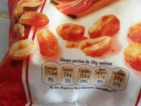 Mängden socker i Cacahuètes bacon