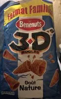 Mängden socker i Lay's 3D's Bugles goût nature format familial