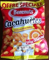 Mängden socker i Bénénuts Cacahuètes grillées & salées lot de 2 x 220 g