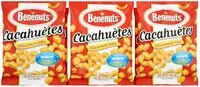 Mängden socker i Bénénuts Cacahuètes délicatement salées 6 x 220 g