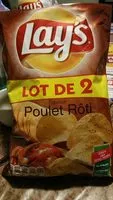 Mängden socker i Lay's saveur poulet rôti lot de 2 x 130 g