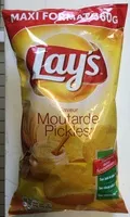 Mängden socker i Lay's saveur moutarde pickles maxi format