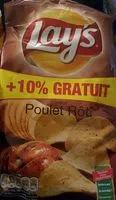 Mängden socker i Lay's saveur poulet rôti 240 g + 10% offert
