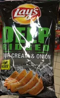 Mängden socker i Lay's Deep ridged saveur sour cream & onion