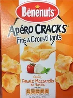 Mängden socker i Apéro cracks goût Tomate Mozzarella et Basilic