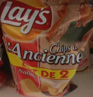 Mängden socker i Lay's Recette à l'ancienne nature lot de 2 x 150 g