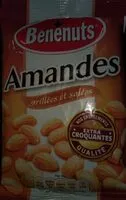 Mängden socker i Bénenuts Amandes grillées et salées