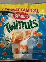 Mängden socker i Bénénuts Twinuts original format familial