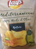 Mängden socker i Lay's Méditerranéenne 100% huile d'olive nature