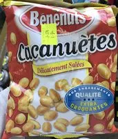 Mängden socker i Bénénuts Cacahuètes grillées & salées format XL