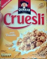 Mängden socker i Cruesli goût Vanille