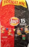Mängden socker i Lay's nature 8 x 25 g et barbecue 7 x 27,5 g format XXL