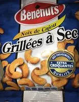 Mängden socker i Bénénuts Noix de cajou grillées à sec