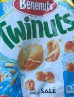 Mängden socker i Bénénuts Twinuts goût salé lot de 2 x 140 g