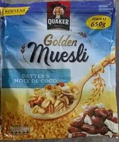 Mängden socker i Golden muesli Dattes & Noix Coco