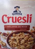 Mängden socker i Quaker Cruesli Mélange de noix format spécial