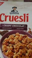 Mängden socker i Quaker Cruesli Crispy chocolat