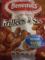 Mängden socker i Cacahuetes grillées à sec