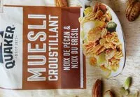 Mängden socker i Muesli croustillant noix de pecan et noix du Brésil