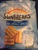 Mängden socker i Bénénuts Plaisir Brut Tuiles aux céréales complètes goût sel de mer
