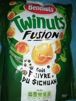 Mängden socker i Bénénuts Twinuts Fusion goût poivre du Sichuan