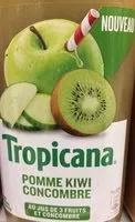 Mängden socker i Tropicana Pomme kiwi concombre