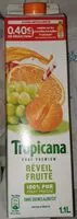 Mängden socker i Tropicana Pure premium réveil fruité 1,1 L