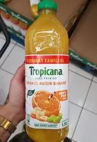 Mängden socker i Tropicana Pure premium orange raisin banane format familial 1,5 L
