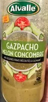 Mängden socker i Alvalle Gazpacho melon concombre
