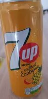 Mängden socker i 7UP saveur cocktail exotique 33 cl