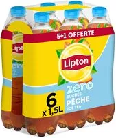 Mängden socker i Lipton Ice Tea saveur pêche zéro sucres 5 x 1,5 L + 1 offerte