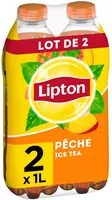 Mängden socker i Lipton Ice Tea saveur pêche lot de 2 x 1 L