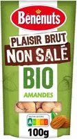 Mängden socker i Bénénuts Plaisir Brut Amandes bio