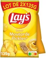 Mängden socker i saveur moutarde pickles lot de 2 x 135 g