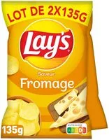 Mängden socker i Lay's saveur emmental lot de 2 x 135 g