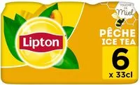 Mängden socker i Lipton Ice Tea saveur pêche touche de miel 6 x 33 cl